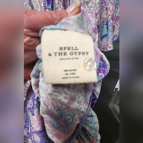 Spell An The Gypsy Poinciana lilac wild thing lavender mini dress xxs play - Picture 2 of 7